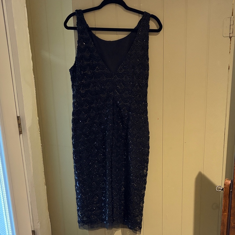 Vintage Black Beaded Sparkly Dress - Picture 5 of 7